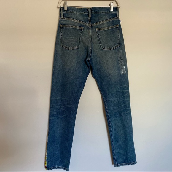 Ralph Lauren women’s The Callen High Rise Slim Jeans with beaded slit hems 26 - Picture 4 of 9